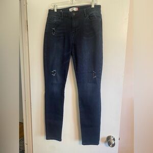 CAbi Distressed Curvy Skinny Jeans- Size 10